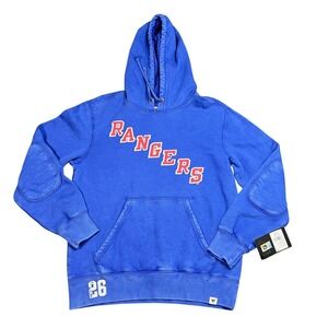 NWT Fanatics NHL New York Rangers Decades Men's Medium Hoodie Deep Royal Blue